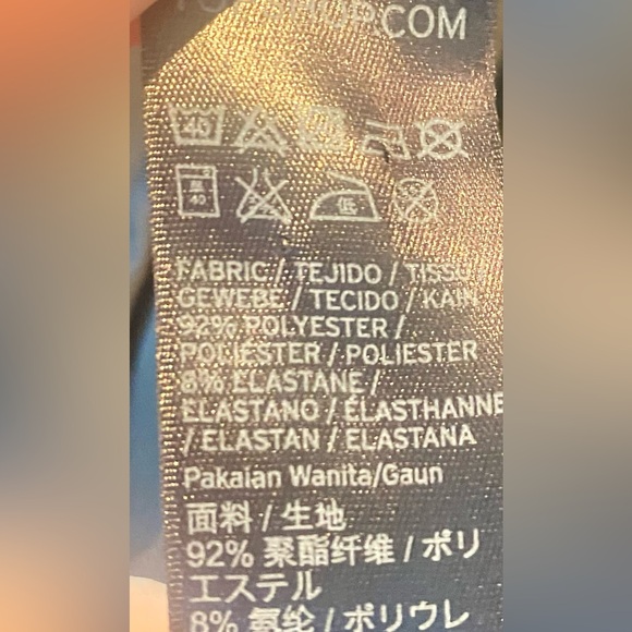 Topshop black cold shoulder velvet dress with gold metallic shimmer, Size 2 - Picture 11 of 13